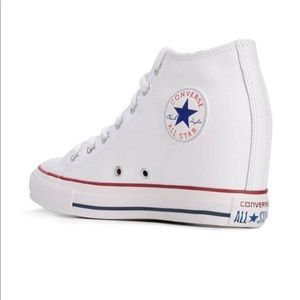 Converse wedge white sneaker